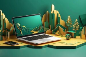 Laptop i telefon komórkowy. Tłumaczenie stron internetowych i aplikacji. Tłumacz przysięgły w Chorwacji